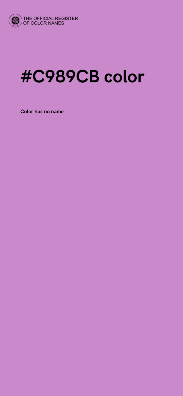 #C989CB color image