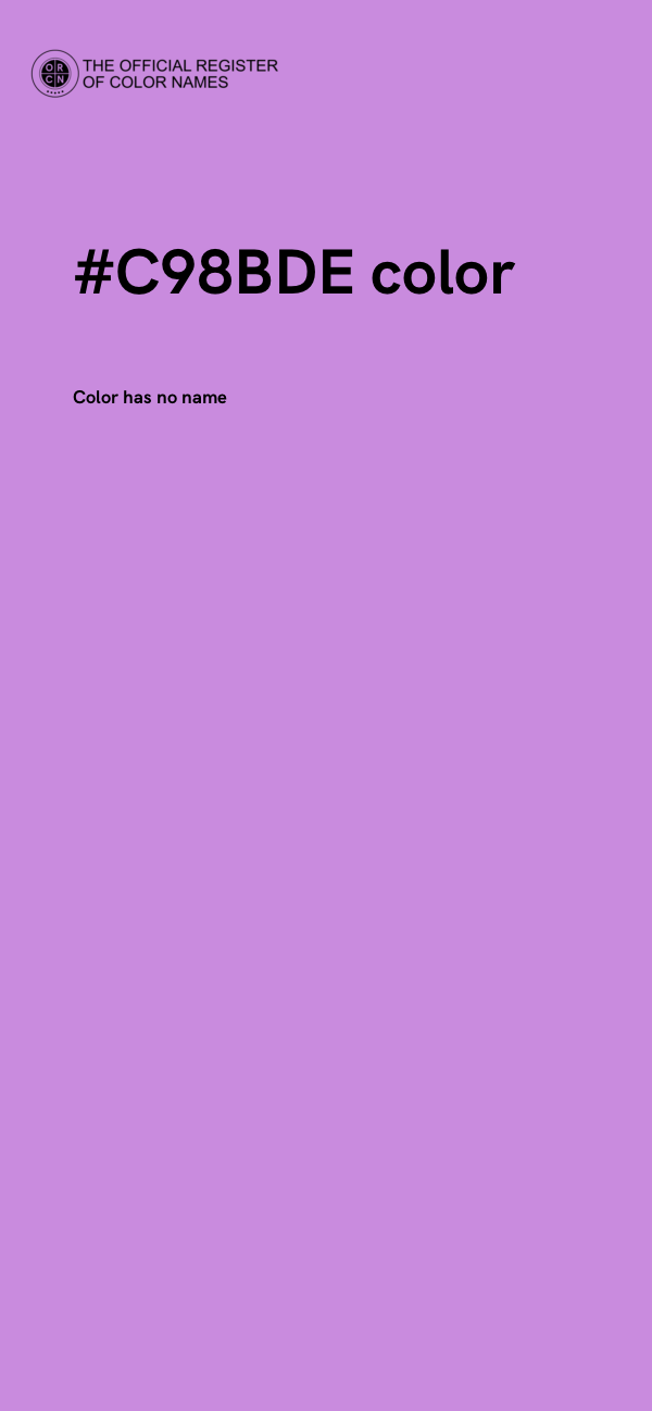 #C98BDE color image