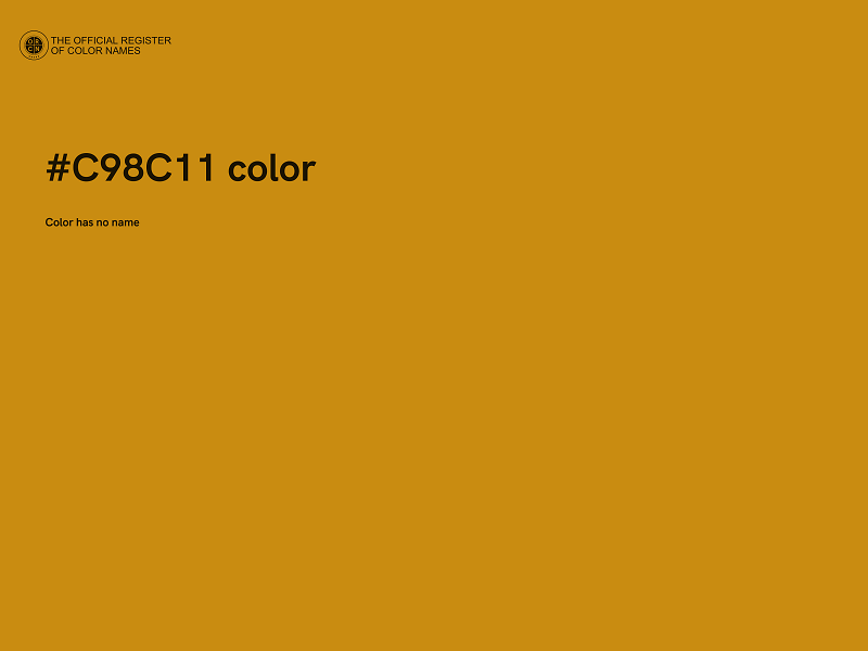 #C98C11 color image