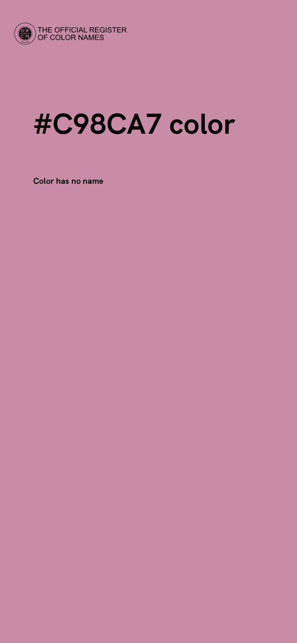 #C98CA7 color image