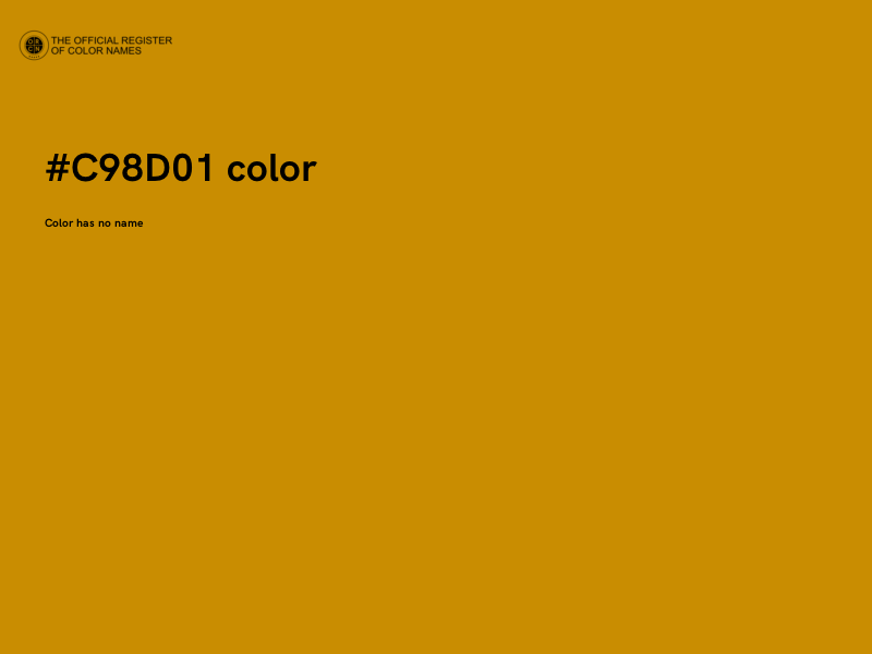 #C98D01 color image