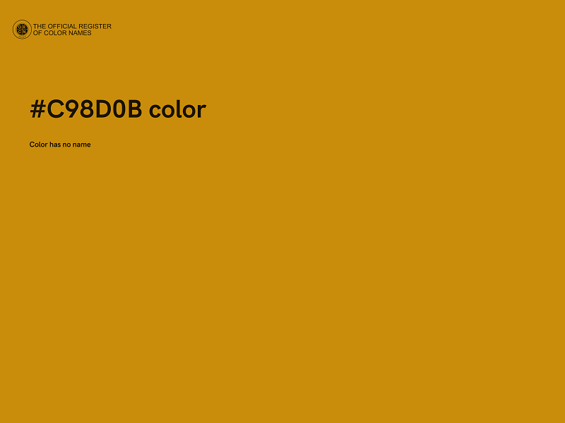 #C98D0B color image