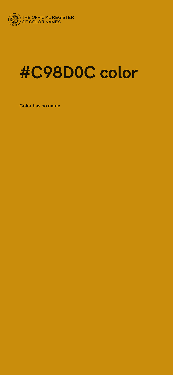 #C98D0C color image