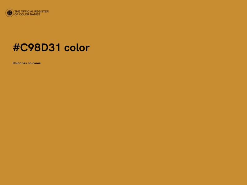 #C98D31 color image