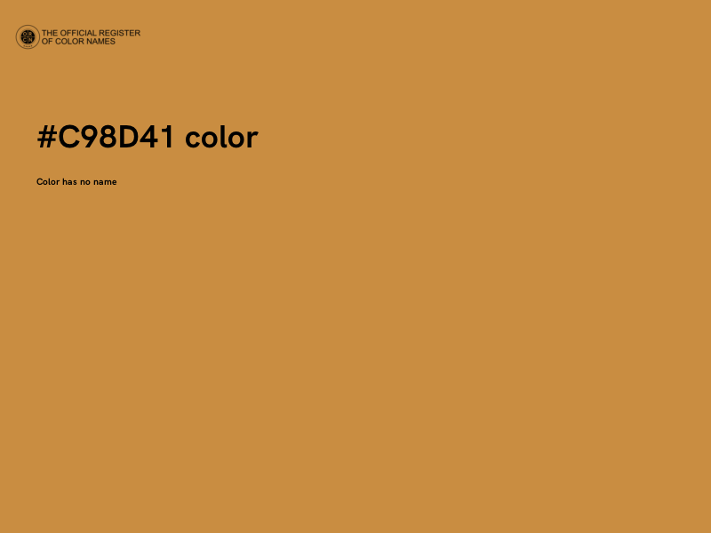 #C98D41 color image
