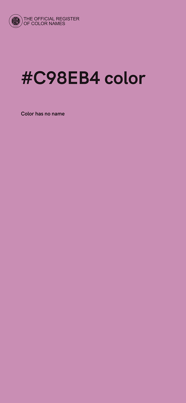 #C98EB4 color image