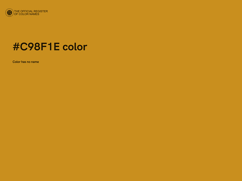 #C98F1E color image
