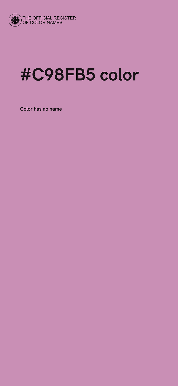 #C98FB5 color image