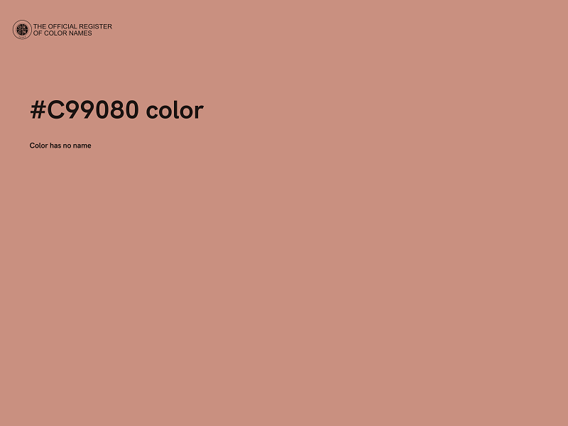#C99080 color image
