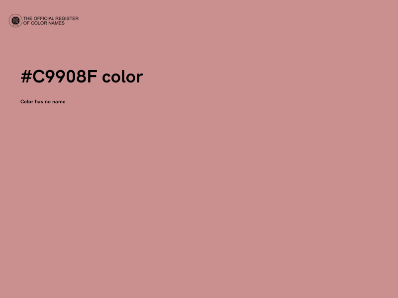 #C9908F color image