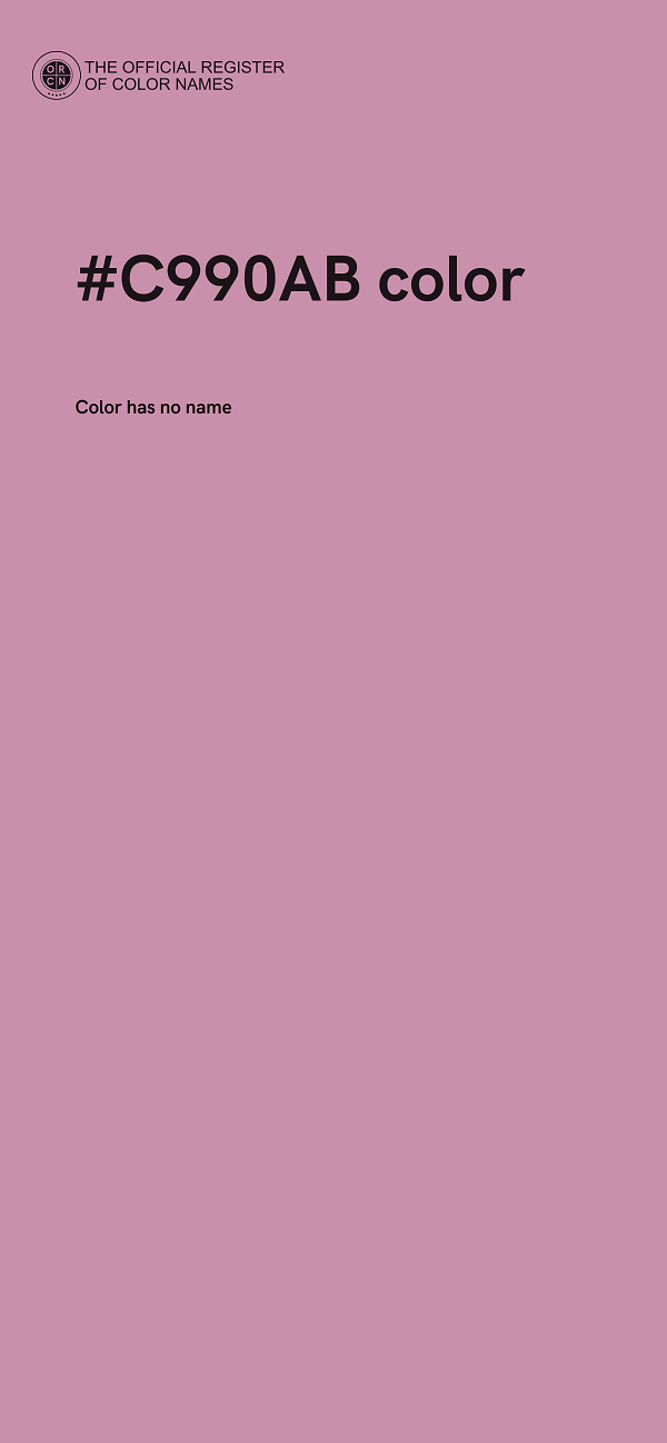 #C990AB color image