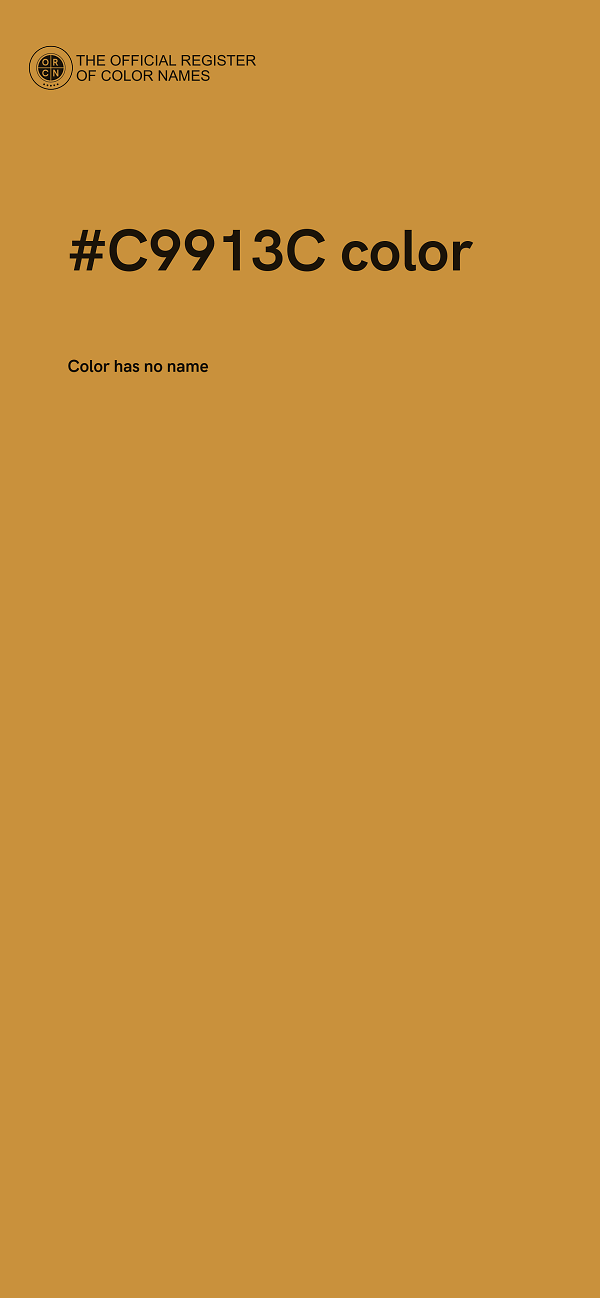#C9913C color image