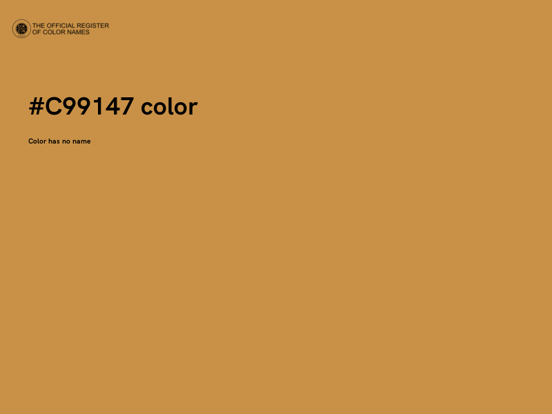 #C99147 color image