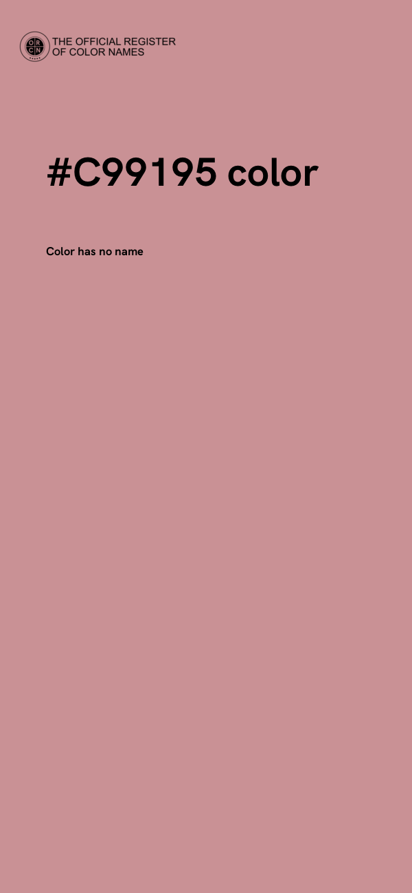 #C99195 color image