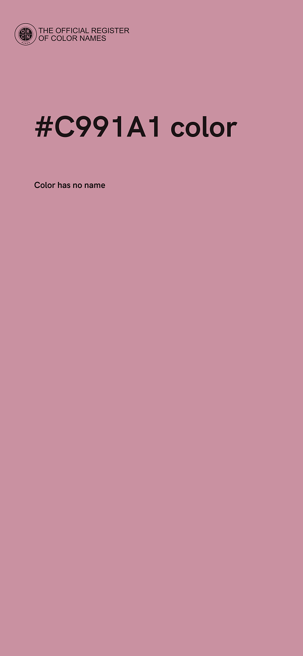 #C991A1 color image