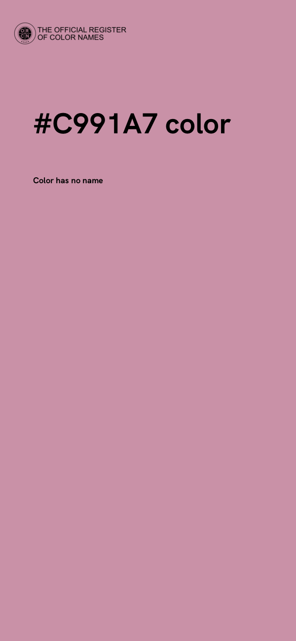 #C991A7 color image