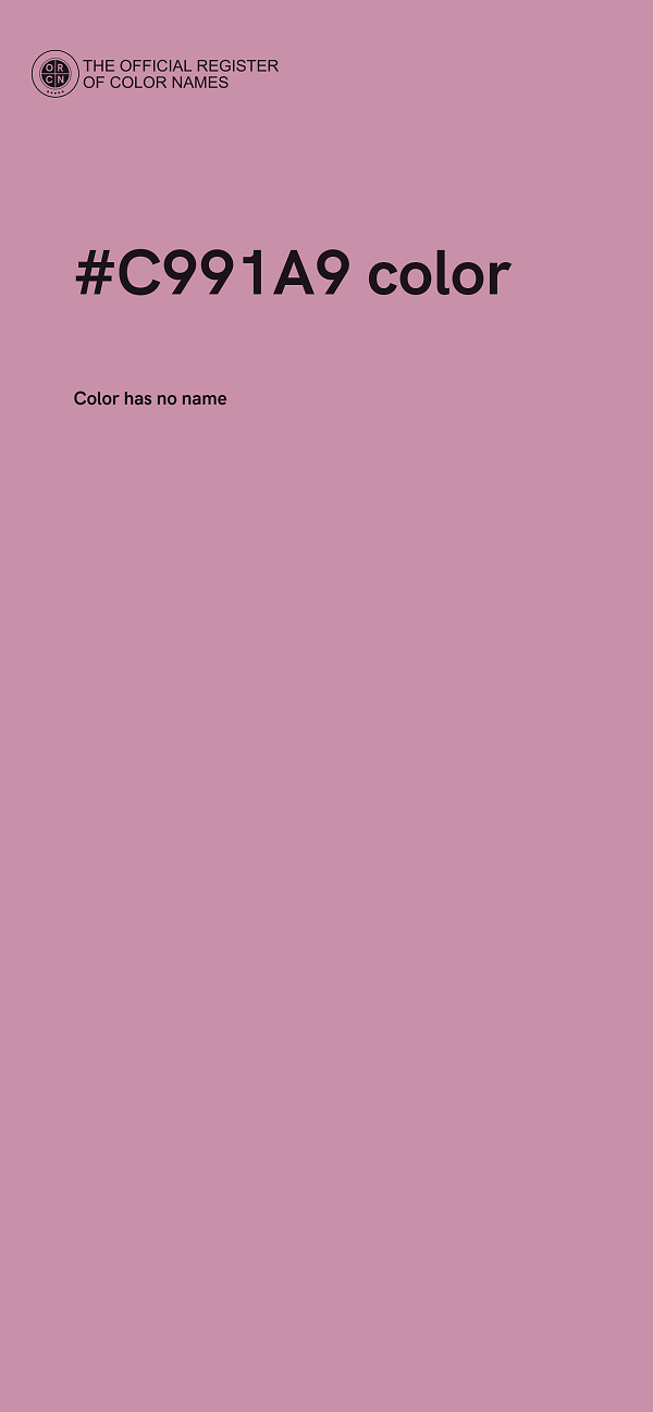 #C991A9 color image