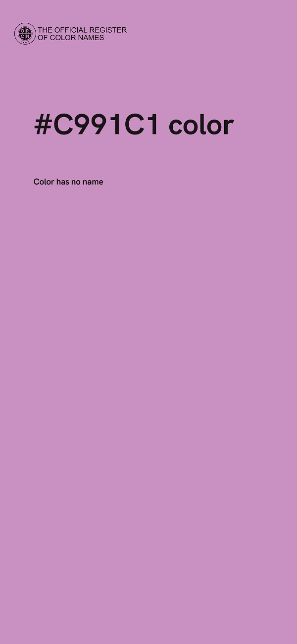 #C991C1 color image