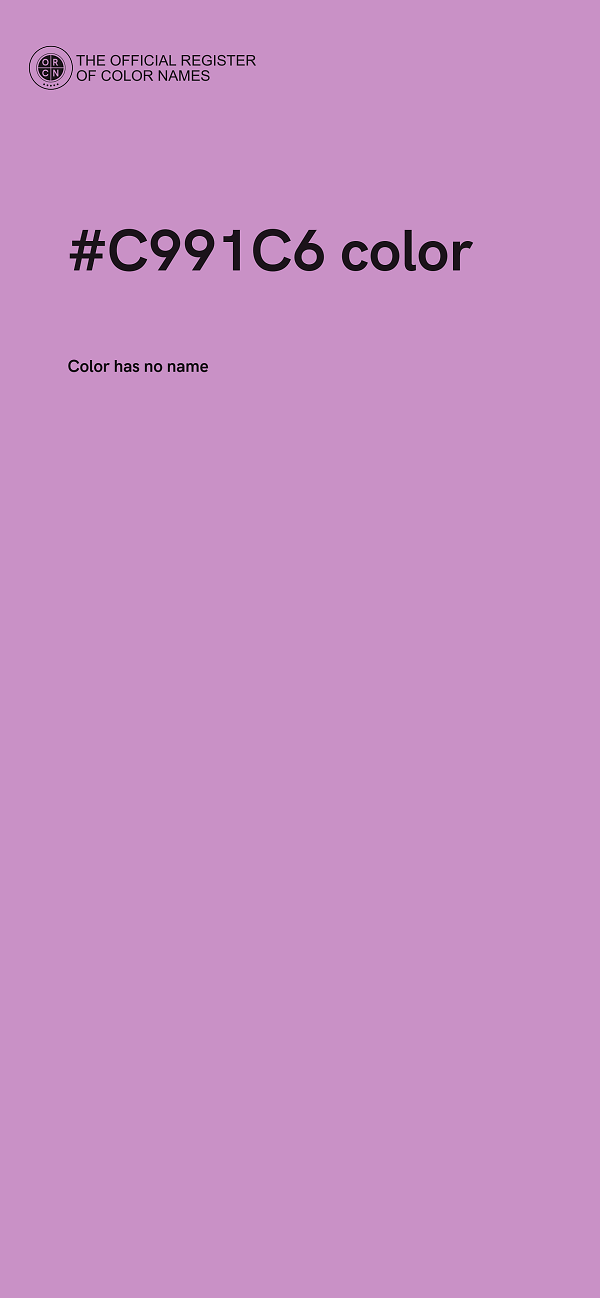#C991C6 color image