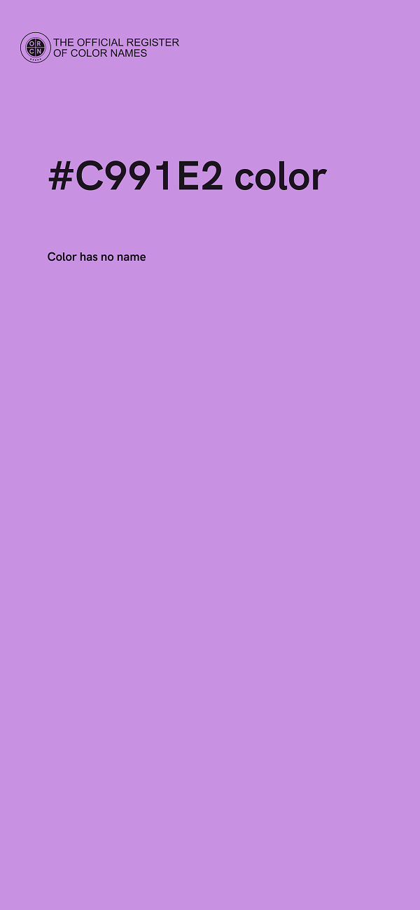 #C991E2 color image