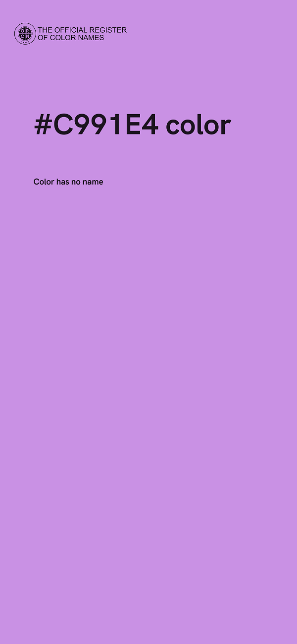 #C991E4 color image