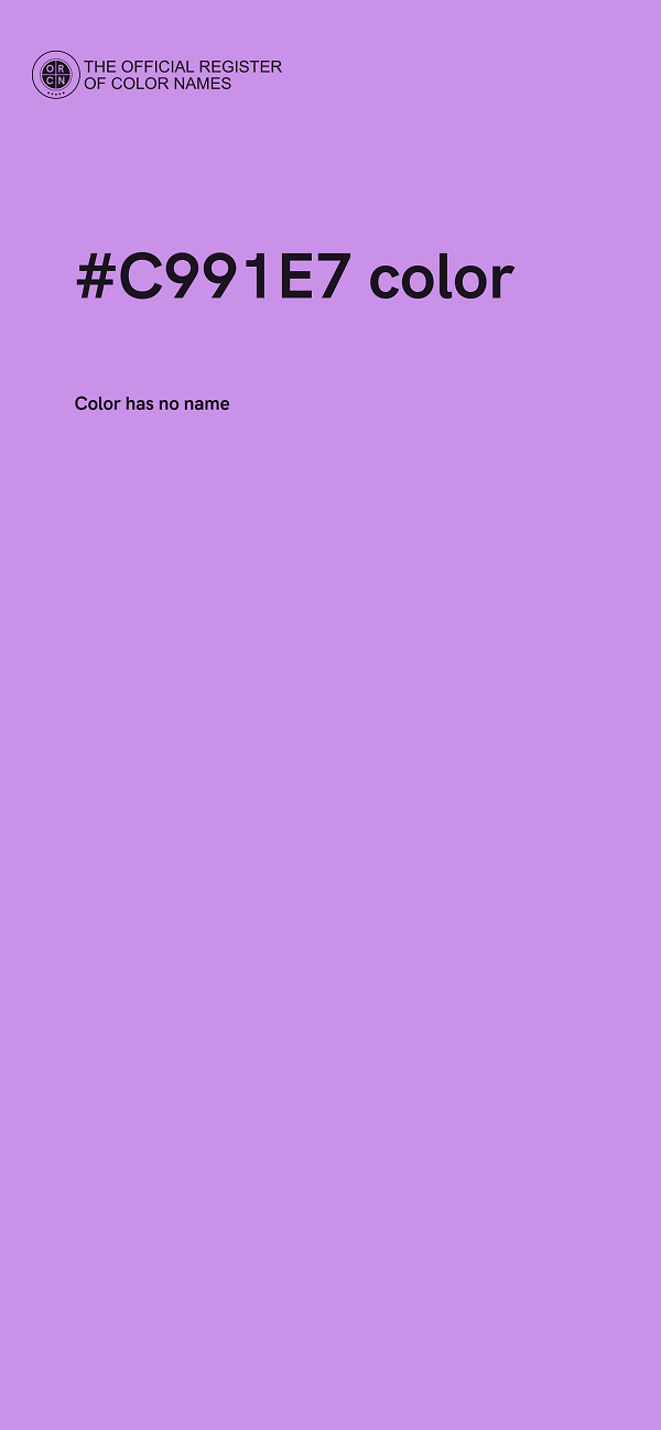 #C991E7 color image
