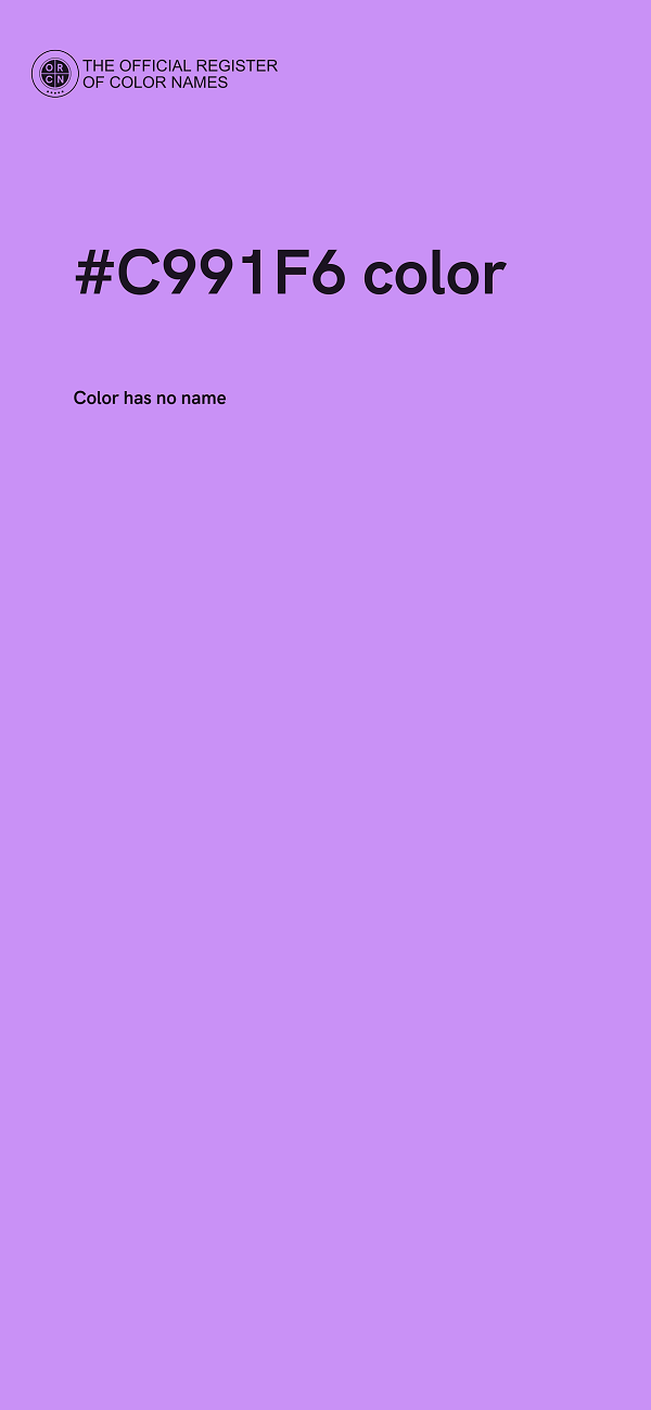 #C991F6 color image