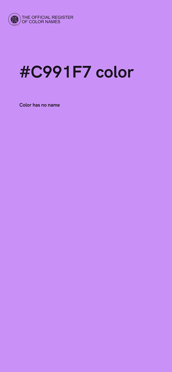 #C991F7 color image
