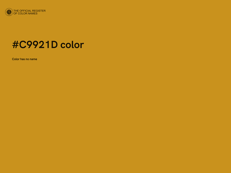 #C9921D color image