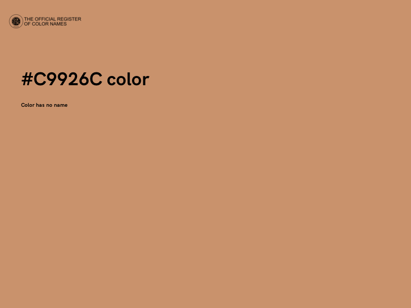 #C9926C color image
