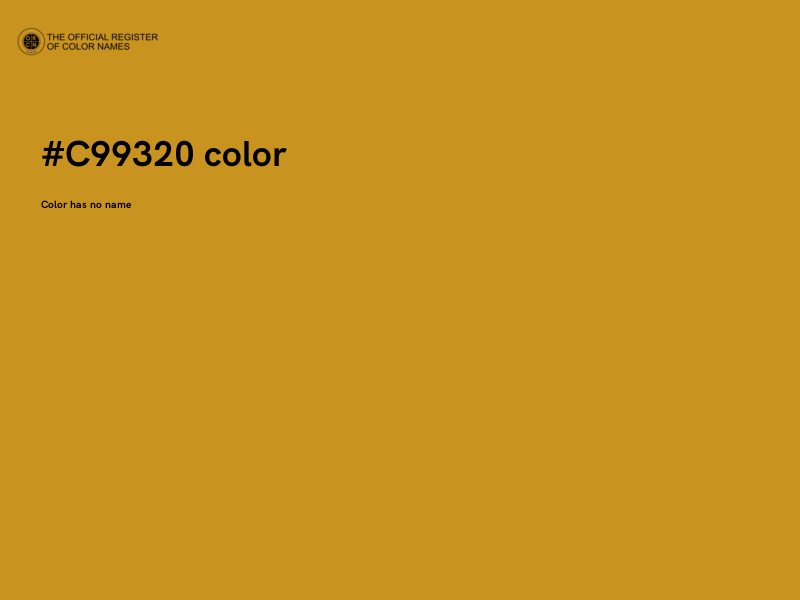 #C99320 color image