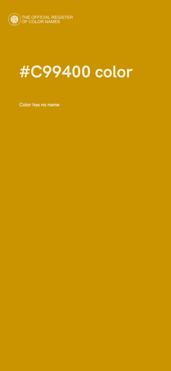 #C99400 color image