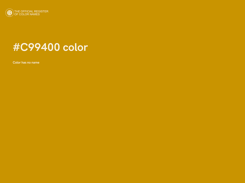 #C99400 color image