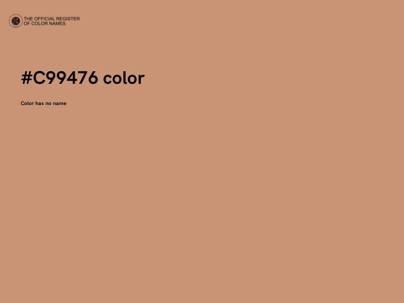#C99476 color image