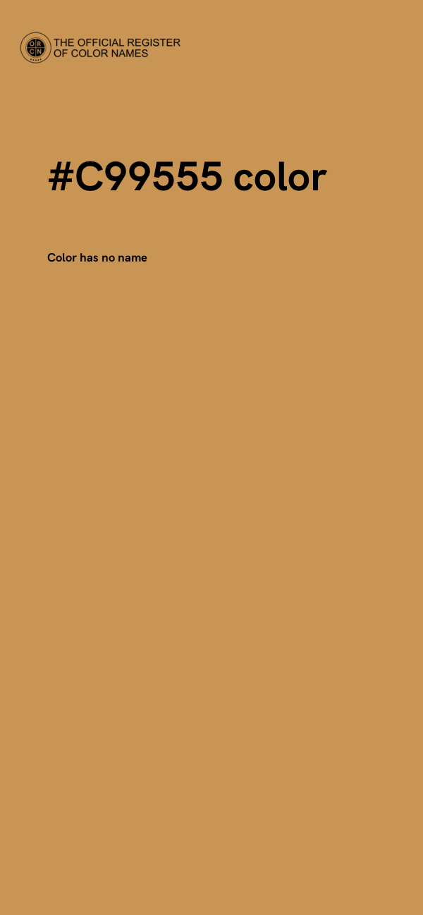#C99555 color image