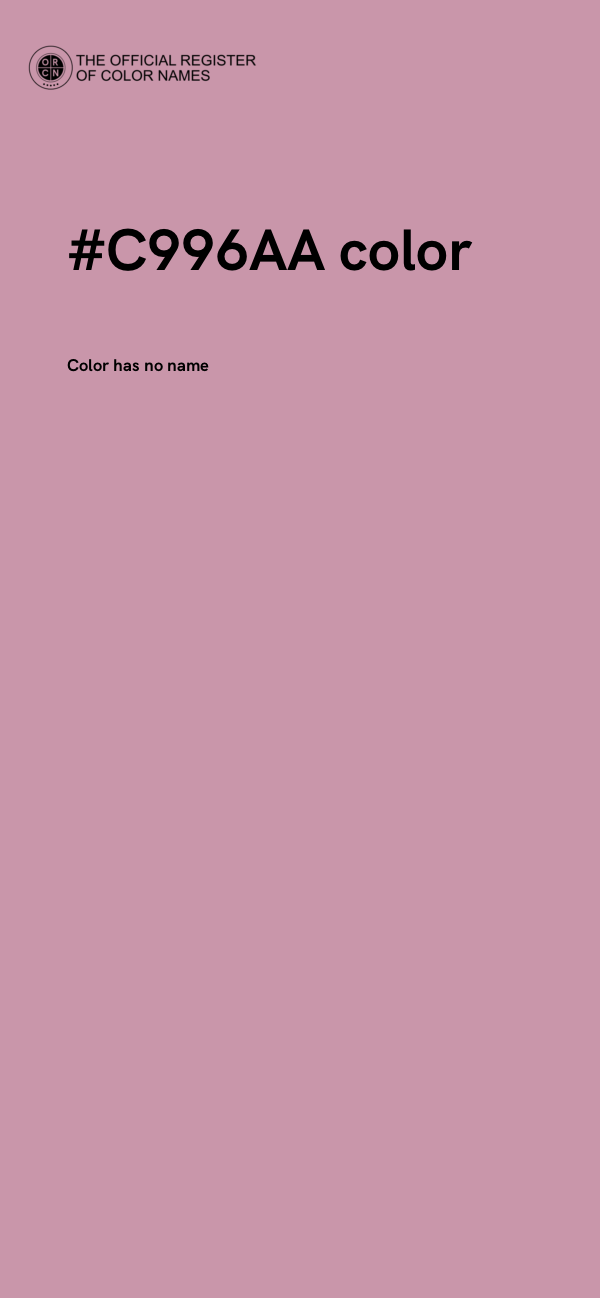 #C996AA color image