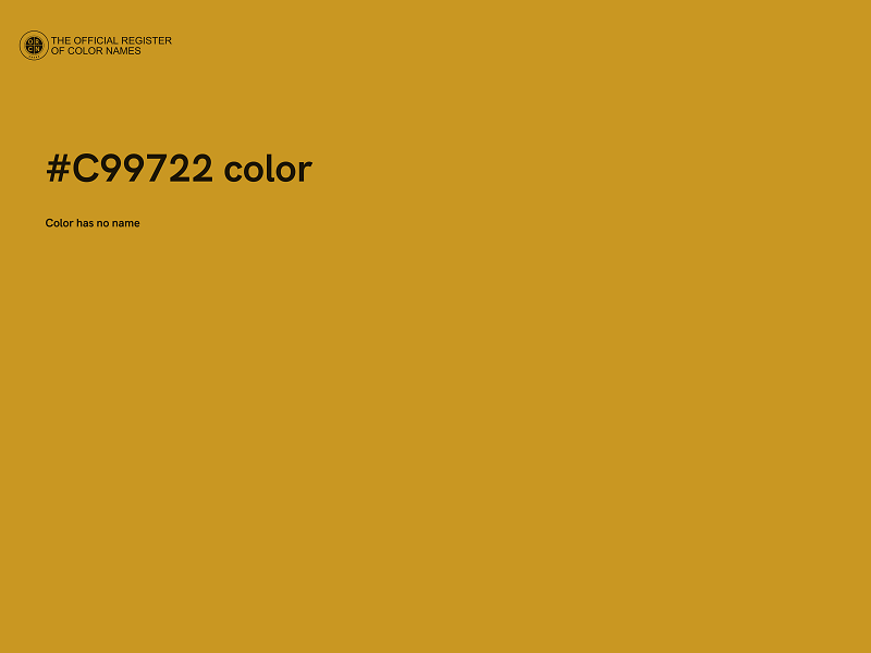 #C99722 color image