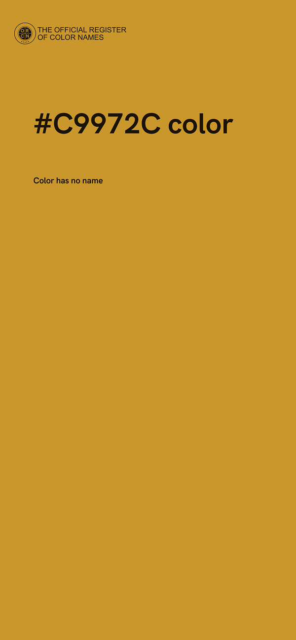 #C9972C color image