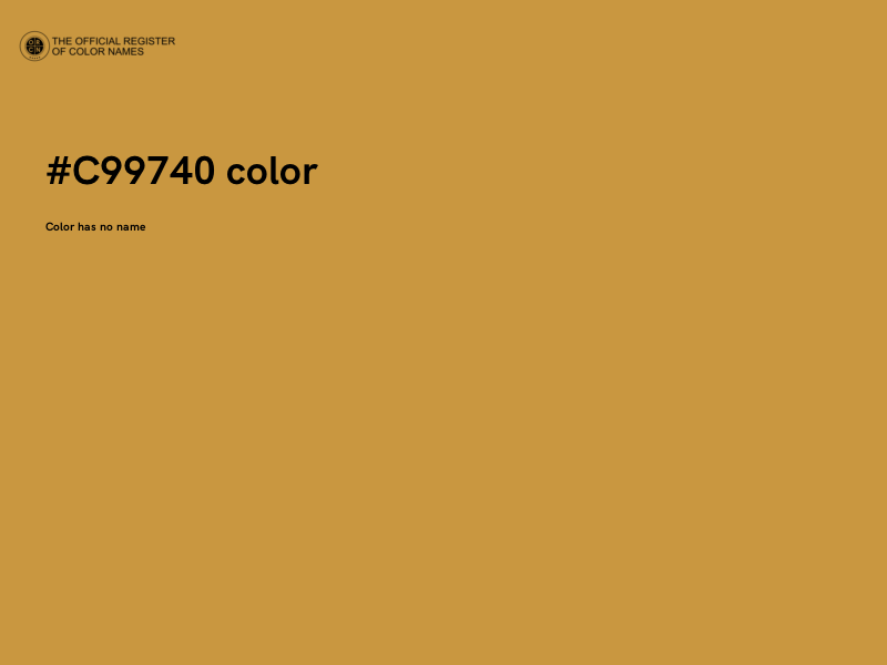 #C99740 color image