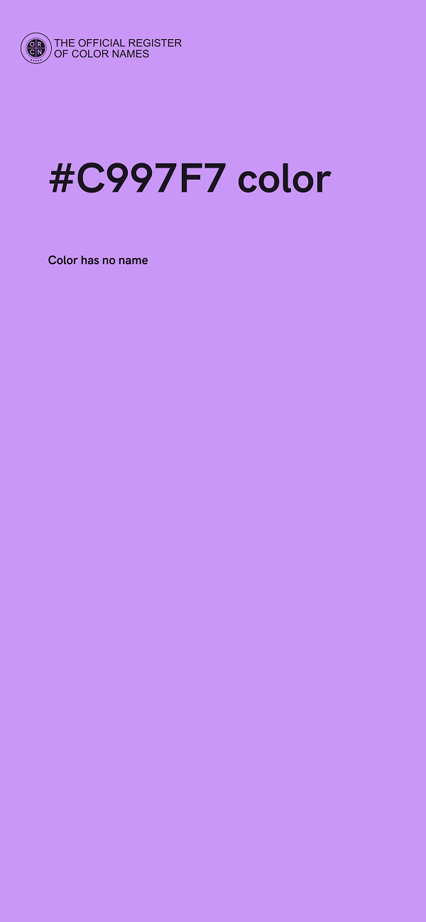 #C997F7 color image