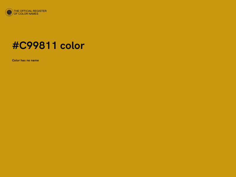 #C99811 color image