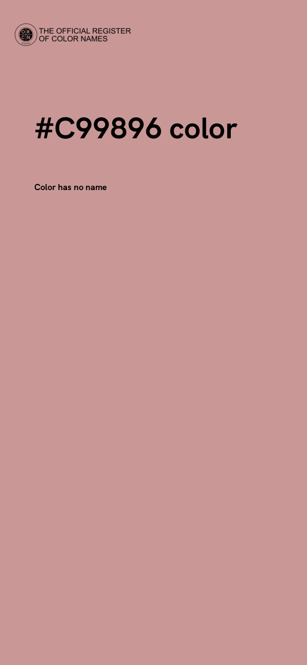 #C99896 color image