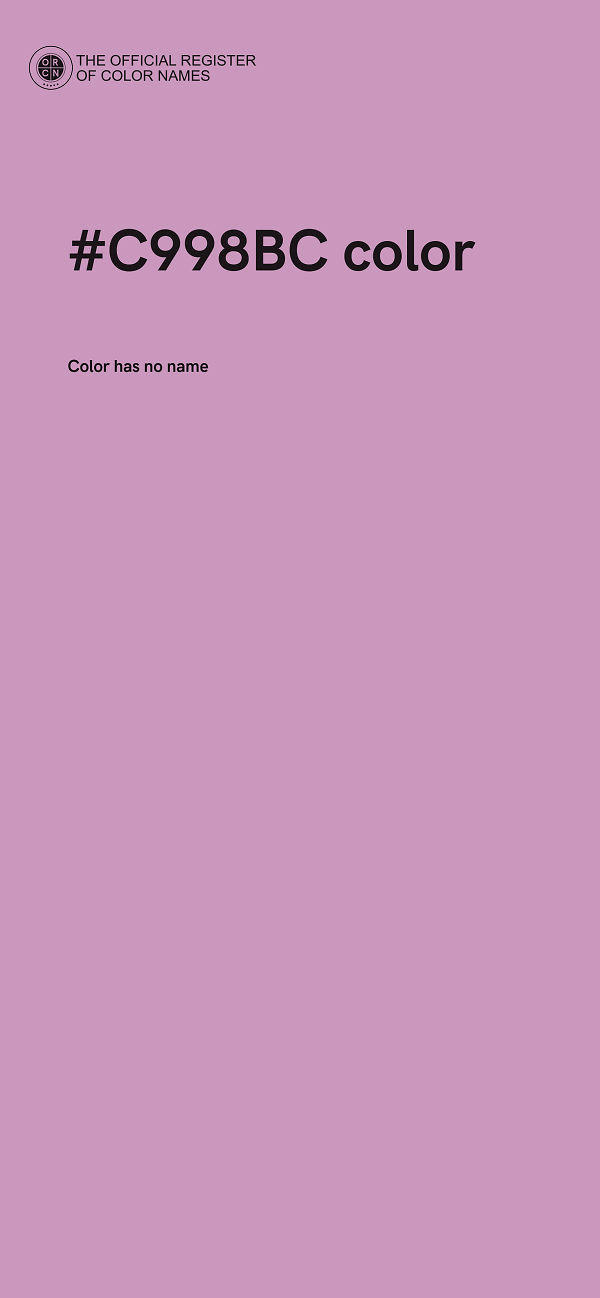 #C998BC color image