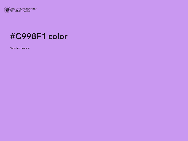 #C998F1 color image