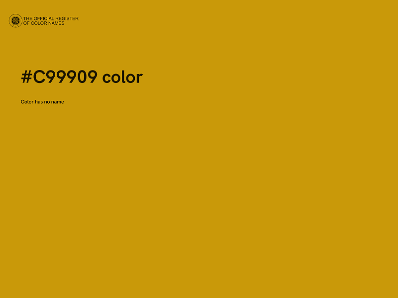 #C99909 color image