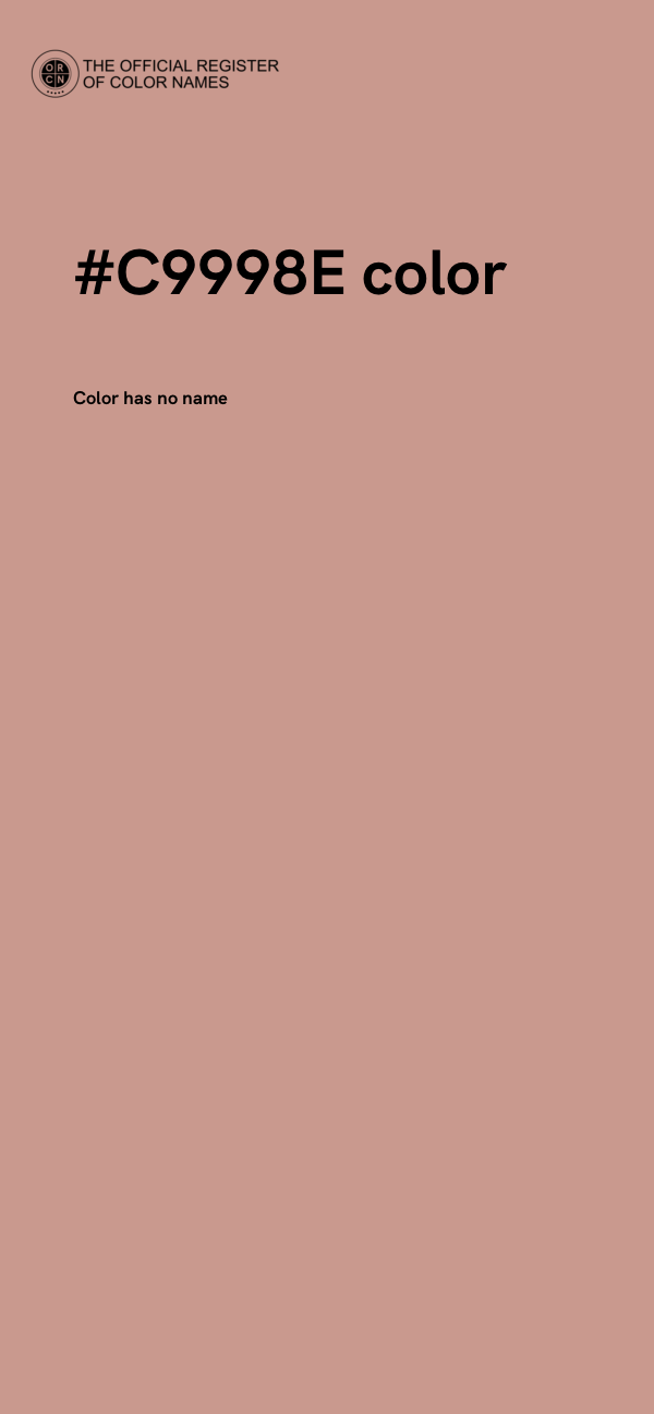 #C9998E color image