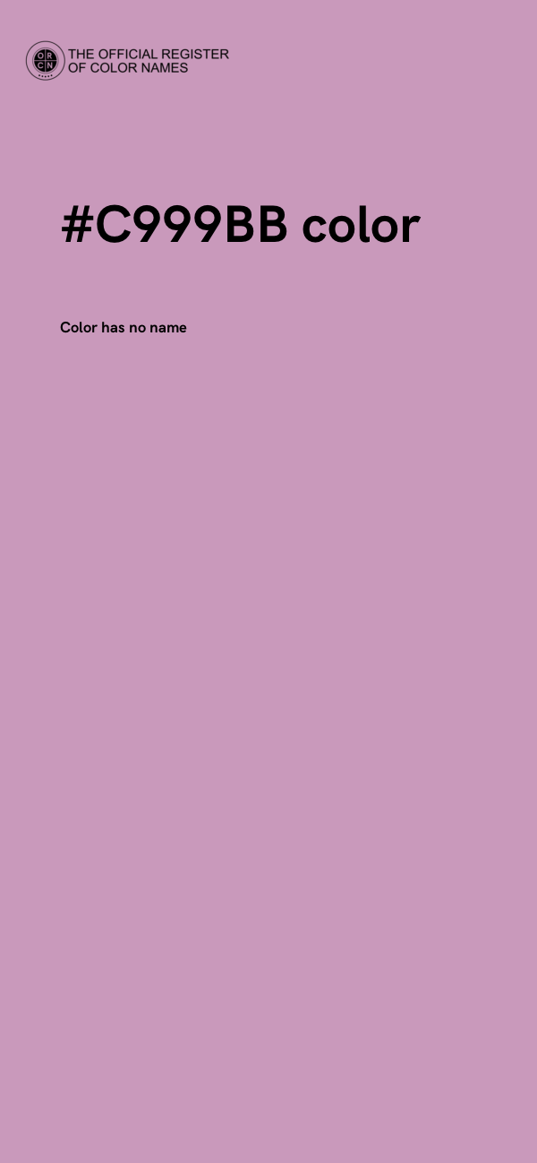 #C999BB color image