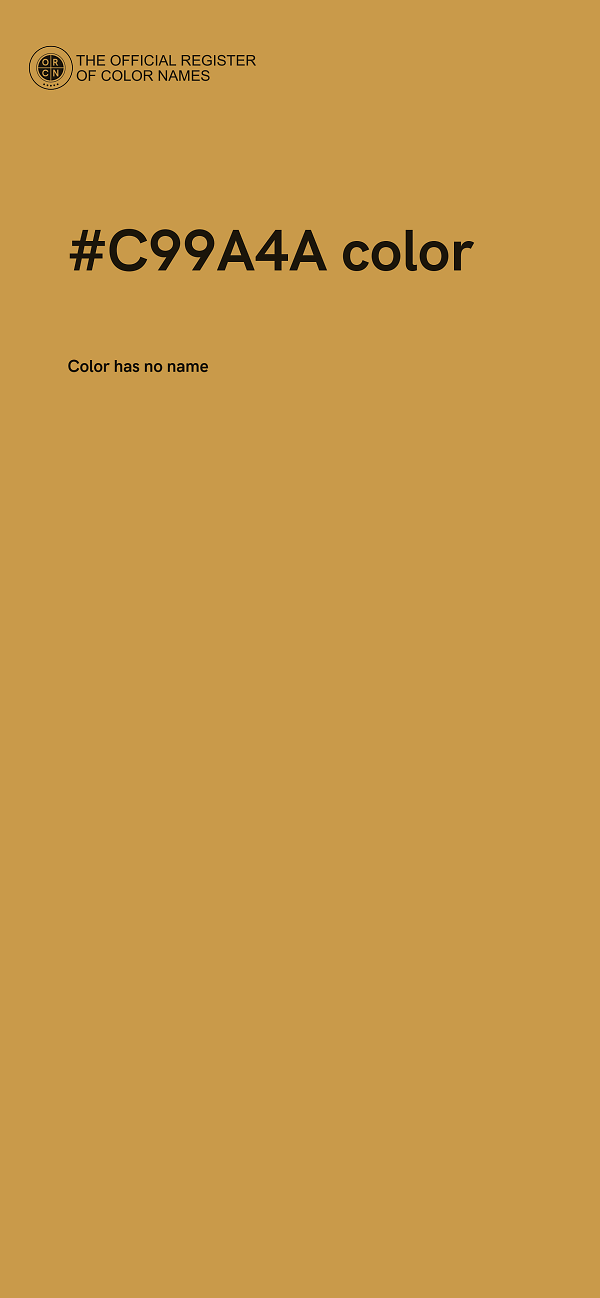 #C99A4A color image