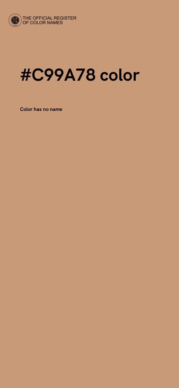 #C99A78 color image