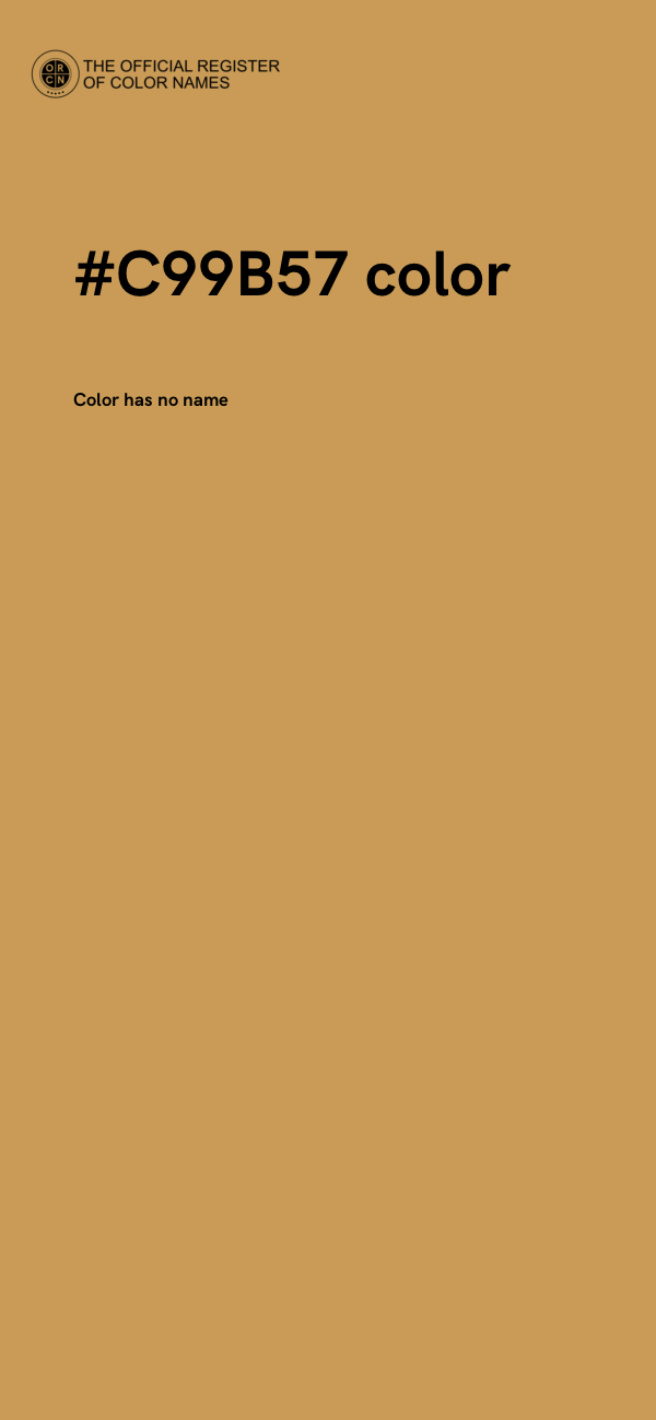 #C99B57 color image